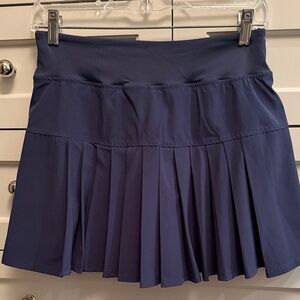 Navy Pleated Tennis Skirt